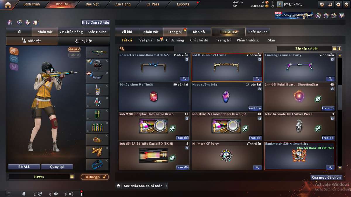 shop acc cf uy tin gia re